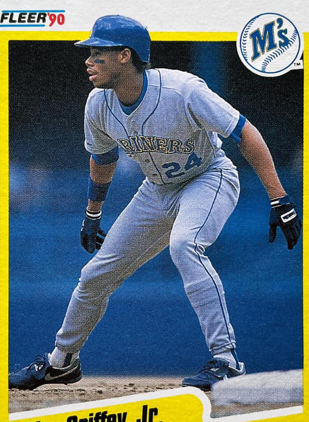 Ken Griffey, Jr #C10 Baseball Cards 1990 Fleer Box Panels Hand Cut