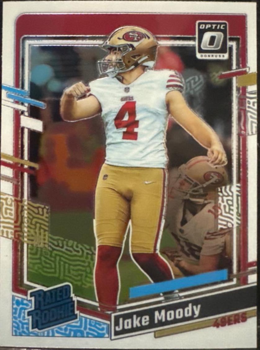 Jake Moody #289 Football Cards 2023 Panini Donruss Optic