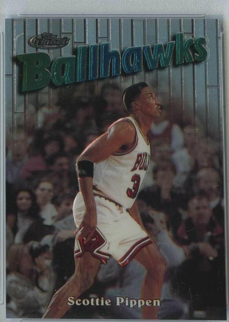 Scottie Pippen #125 Basketball Cards 1997 Finest Embossed