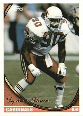 Tyronne Stowe #18 Football Cards 1994 Topps