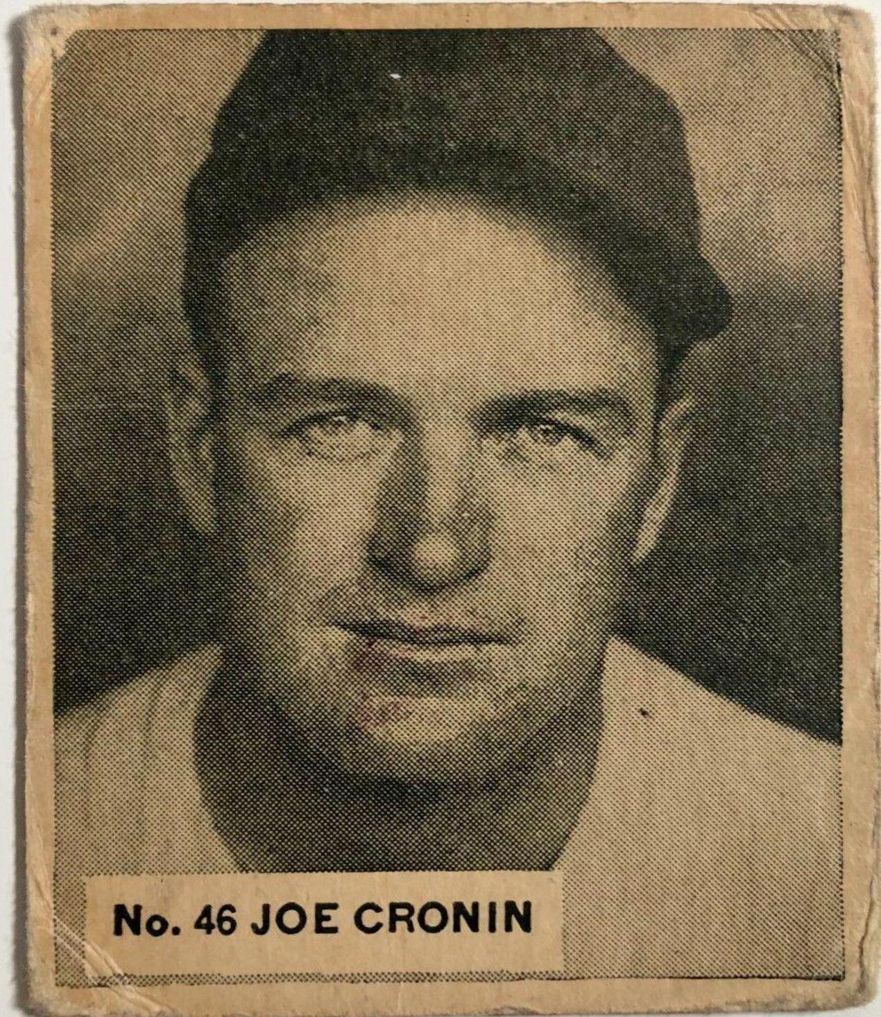 Joe Cronin #46 Baseball Cards 1936 World Wide Gum