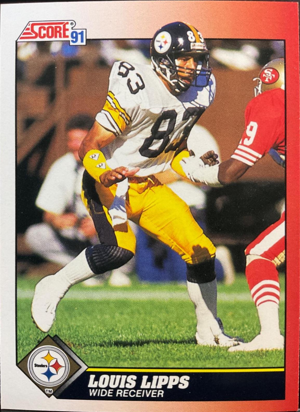 Louis Lipps #183 Football Cards 1991 Score