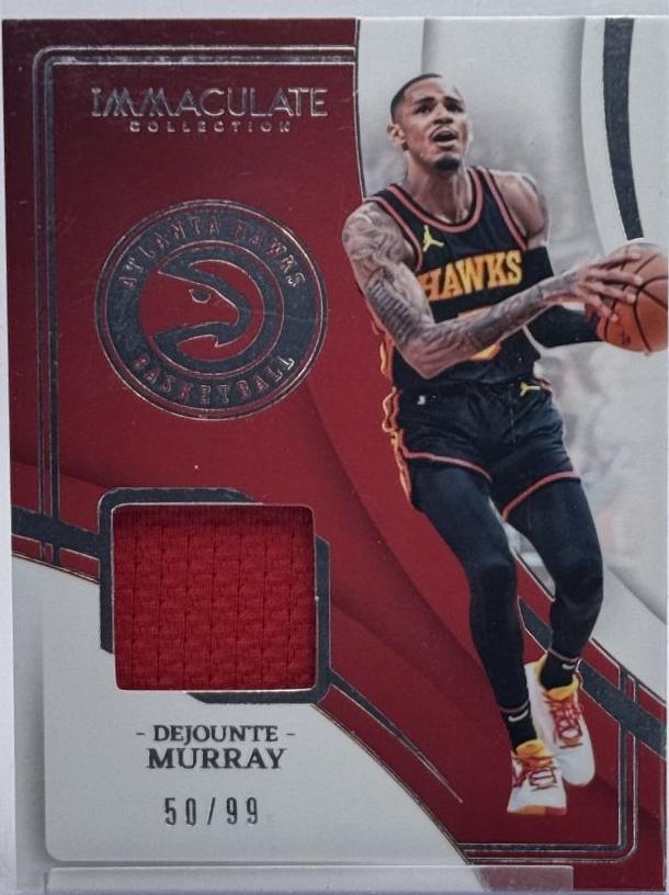 Dejounte Murray #5 Basketball Cards 2023 Panini Immaculate Materials