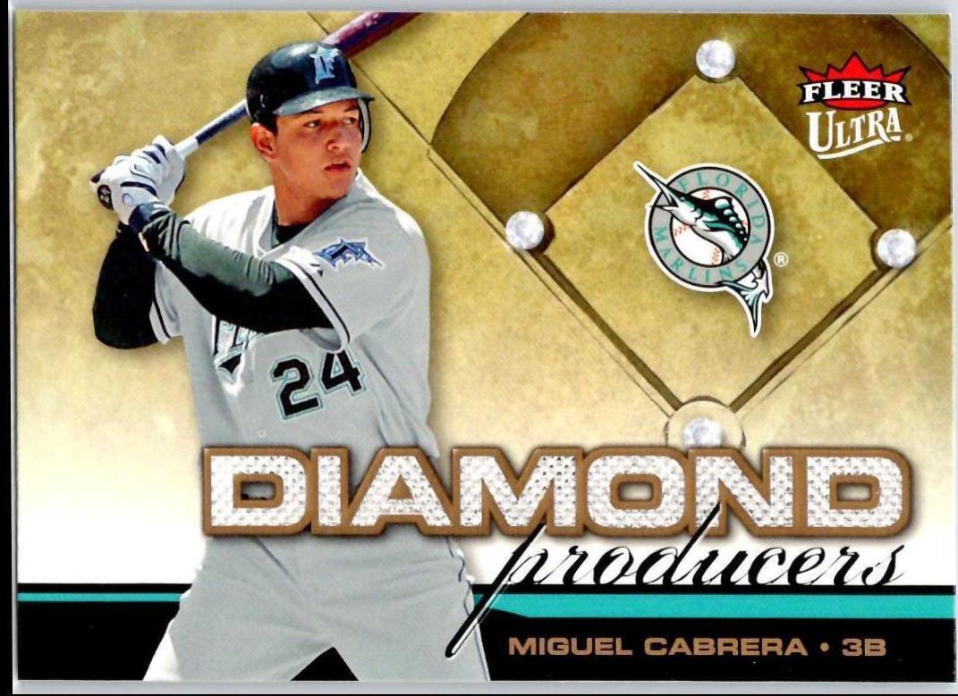 Miguel Cabrera #DP12 Baseball Cards 2006 Ultra Diamond Producers