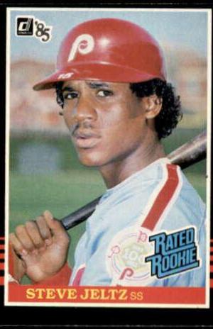 Steve Jeltz #44 Baseball Cards 1985 Donruss