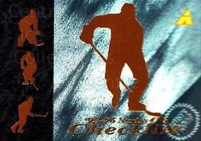 Checklist #224 Hockey Cards 1995 Pinnacle