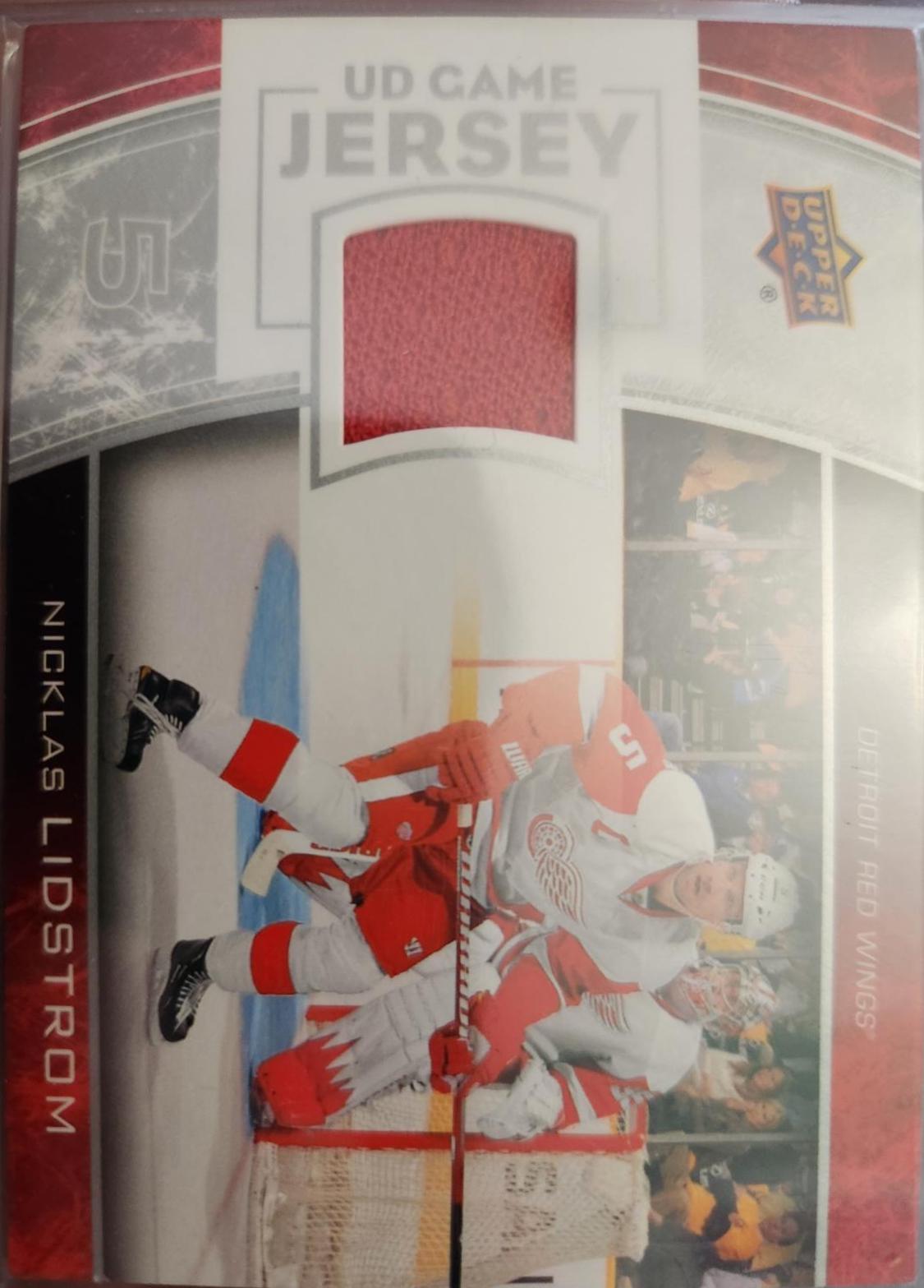 Nicklas Lidstrom #GJ-NL Hockey Cards 2013 Upper Deck Game Jersey