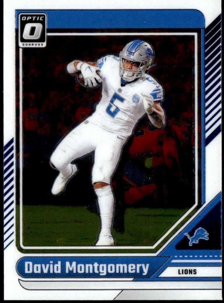 David Montgomery #65 Football Cards 2024 Panini Donruss Optic