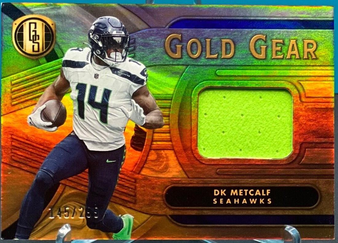 DK Metcalf #GG-DMF Football Cards 2024 Panini Gold Standard Gold Gear
