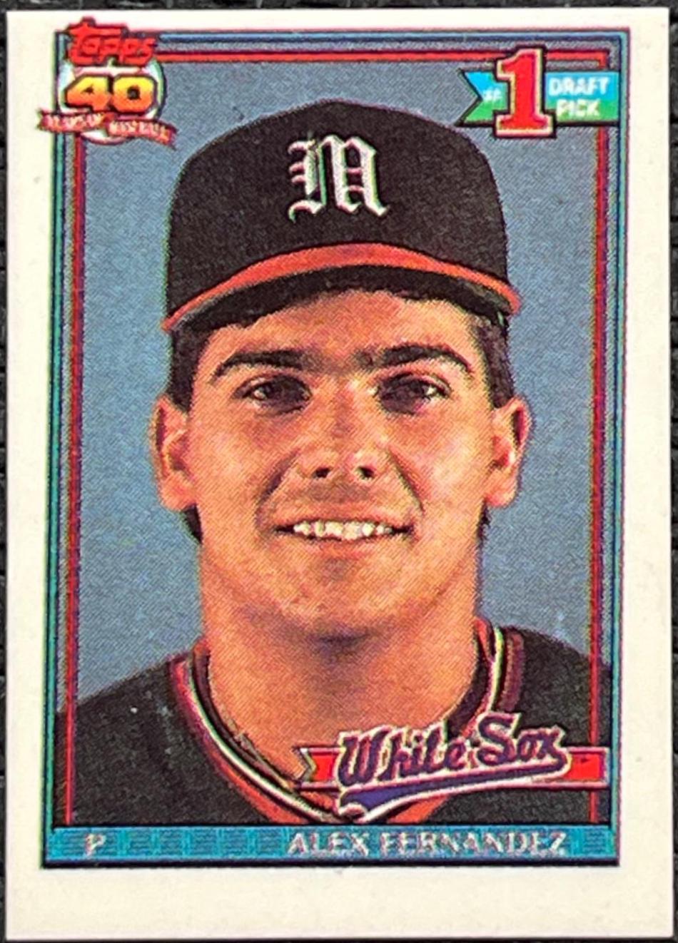 Alex Fernandez #278 Baseball Cards 1991 Topps Micro