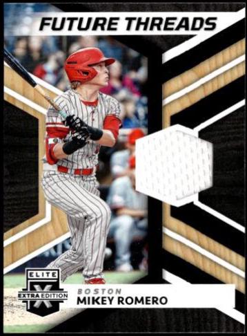 Mikey Romero #FT-MR 2022 Panini Elite Extra Edition Future Threads Baseball