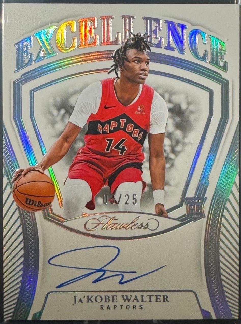 Ja'Kobe Walter #15 2024 Panini Flawless Excellence Signature Basketball