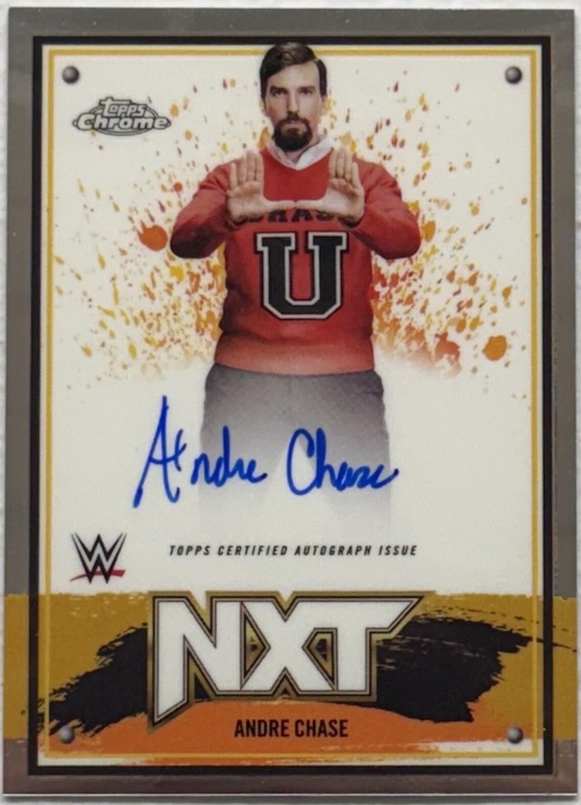 Andre Chase #NXT-ACH Wrestling Cards 2025 Topps Chrome WWE NXT Autograph