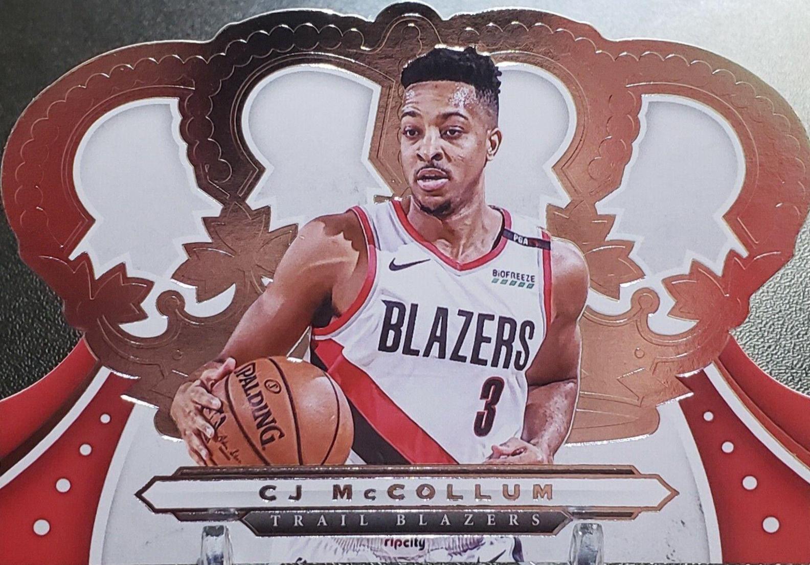 CJ McCollum #4 Basketball Cards 2019 Panini Crown Royale