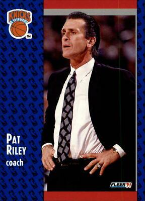Pat Riley #139 Basketball Cards 1991 Fleer