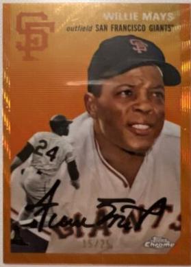 Willie Mays [Orange Refractor] #475