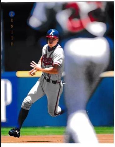 Chipper Jones #14 Baseball Cards 1997 Zenith 8x10