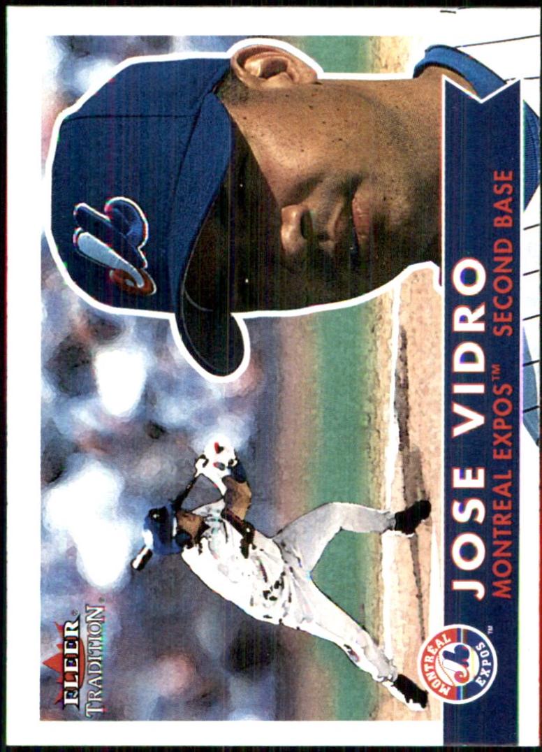 Jose Vidro #154 2001 Fleer Tradition Baseball