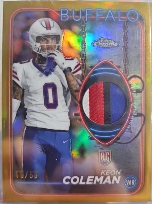 Keon Coleman [Gold Refractor] #CRR-KC