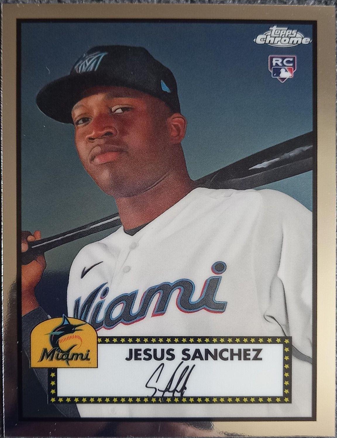Jesus Sanchez #48 Baseball Cards 2021 Topps Chrome Platinum Anniversary