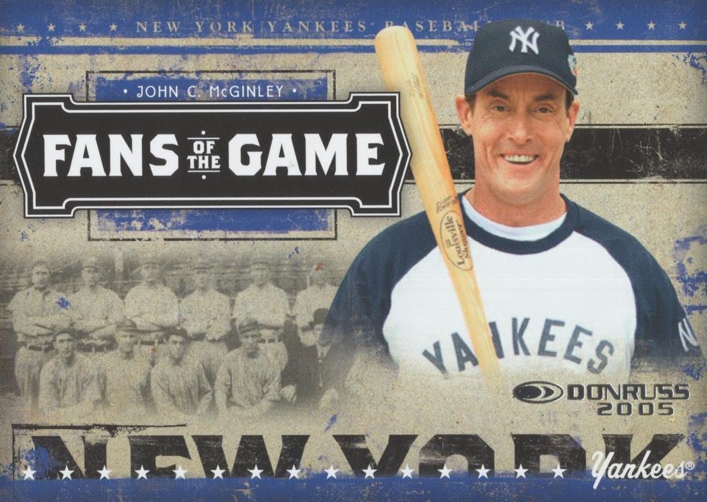 John C. McGinley #FG-2 Baseball Cards 2005 Donruss Fans of Game Autograph