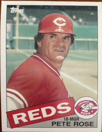 Pete Rose #32 Baseball Cards 1985 Topps Super