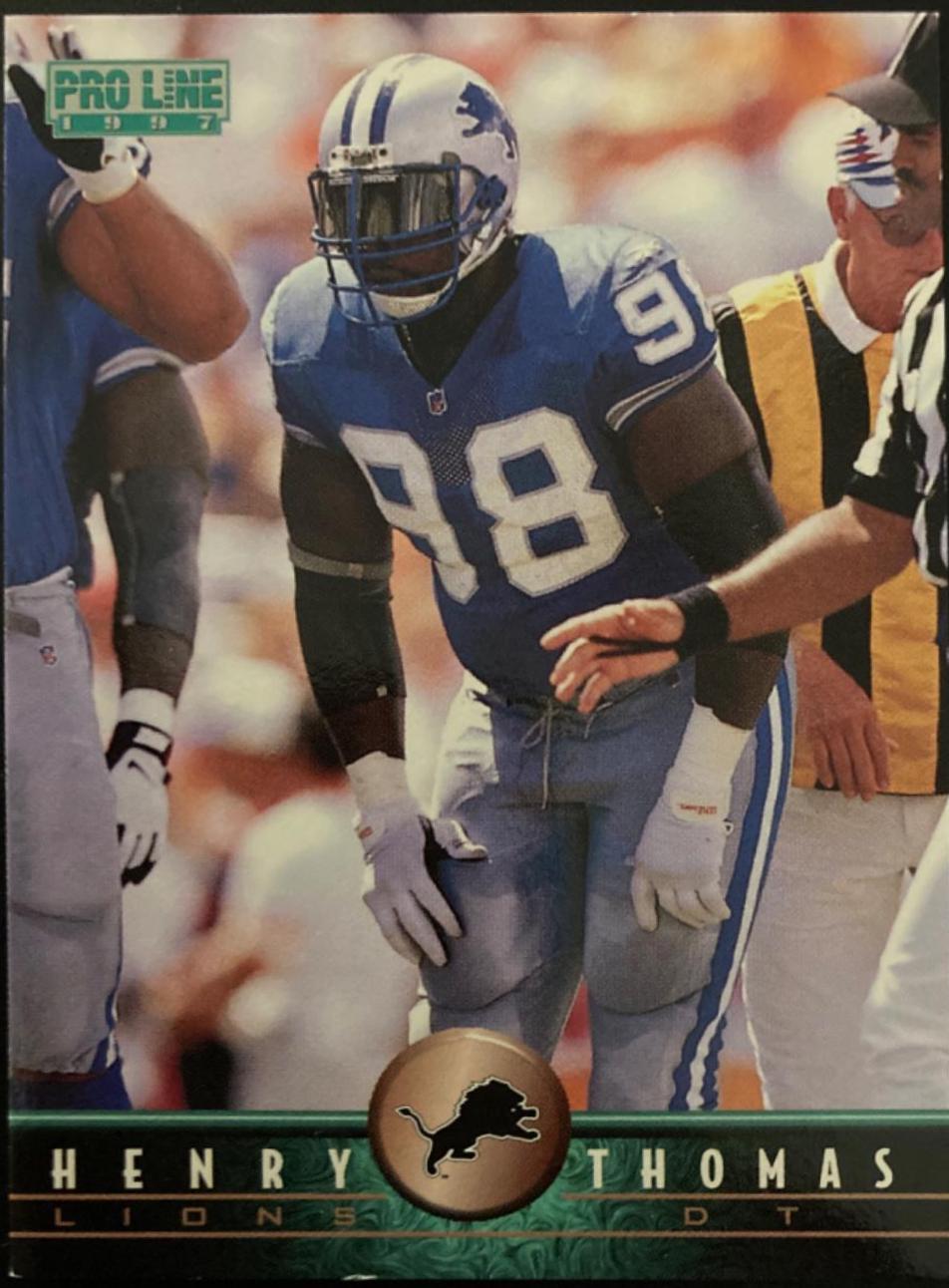 Henry Thomas #94 Football Cards 1997 Pro Line