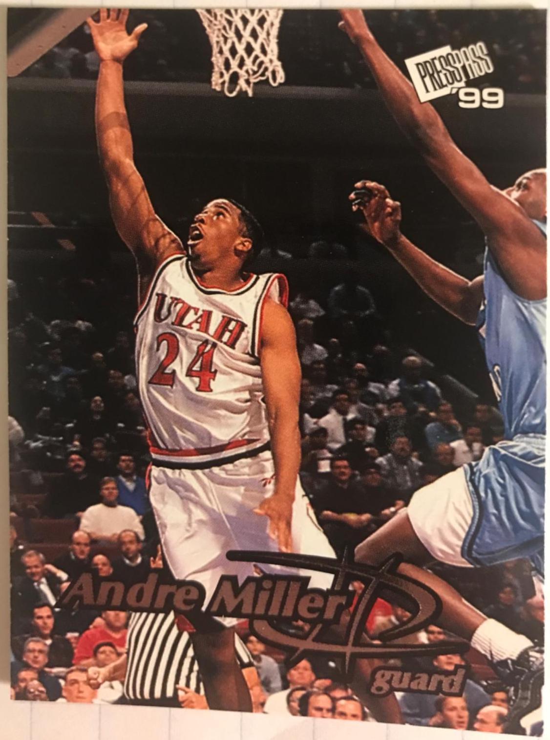 Andre Miller #8 Basketball Cards 1999 Press Pass