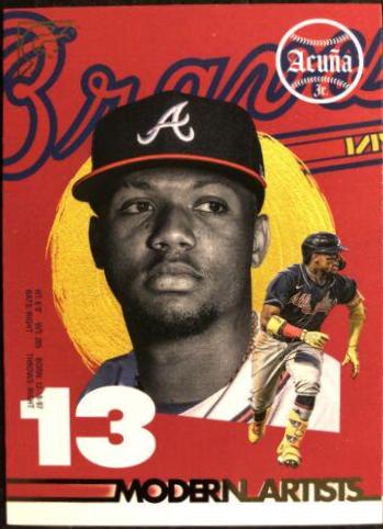 Ronald Acuna Jr. #MA-1 Baseball Cards 2022 Topps Gallery Modern Artists