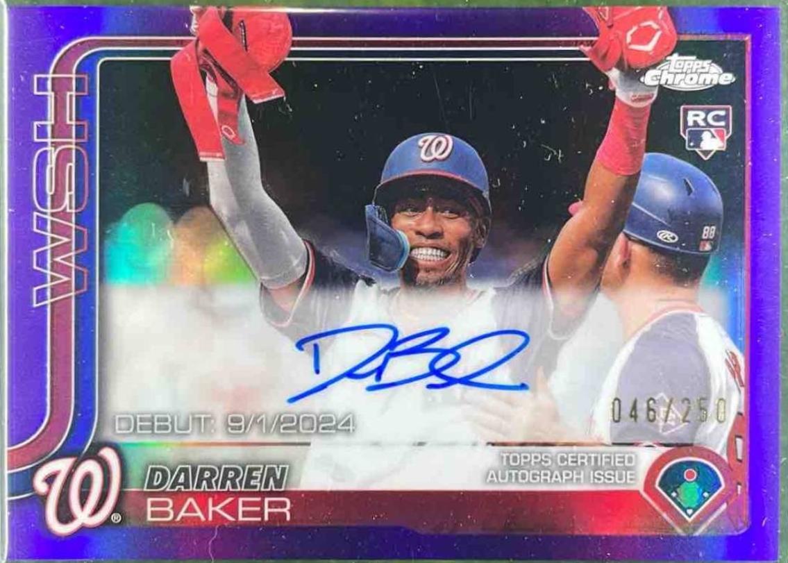 Darren Baker [Purple Refractor] #CRDA-DB