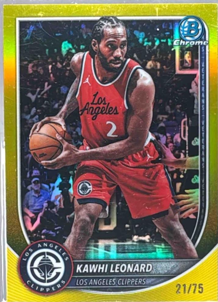 Kawhi Leonard [Yellow Refractor] #BCV-118