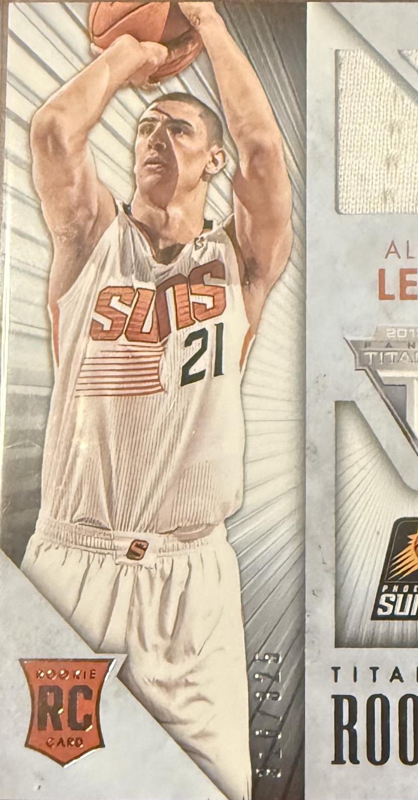 Alex Len #5 Basketball Cards 2013 Panini Titanium Rookie Jersey