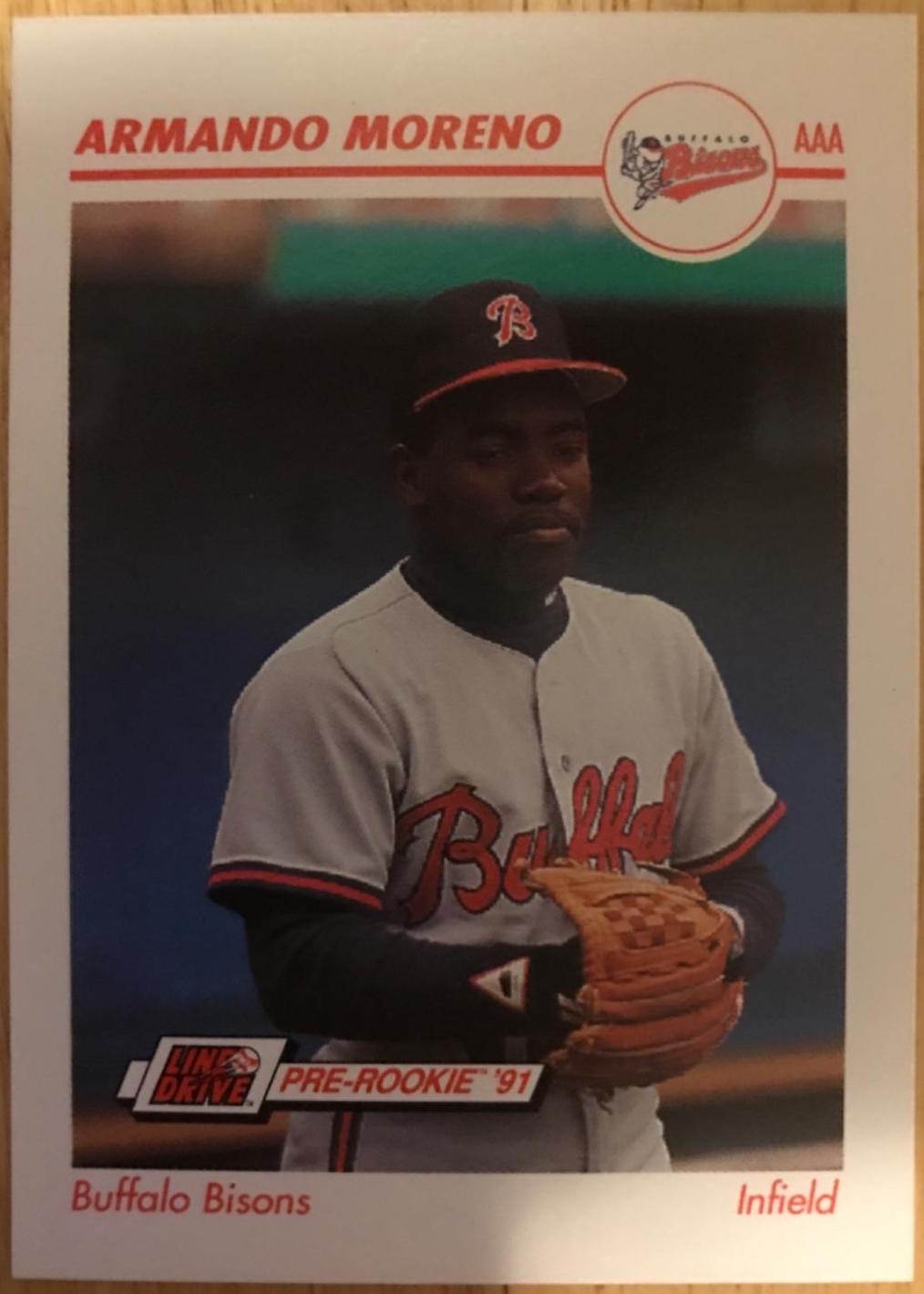 Armando Moreno #39 Baseball Cards 1991 Impel Line Drive