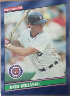 Bob Melvin #456 Baseball Cards 1986 Donruss