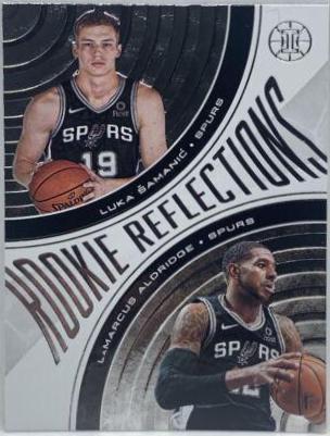 Luka Samanic, LaMarcus Aldridge #10 Basketball Cards 2019 Panini Illusions Rookie Reflections