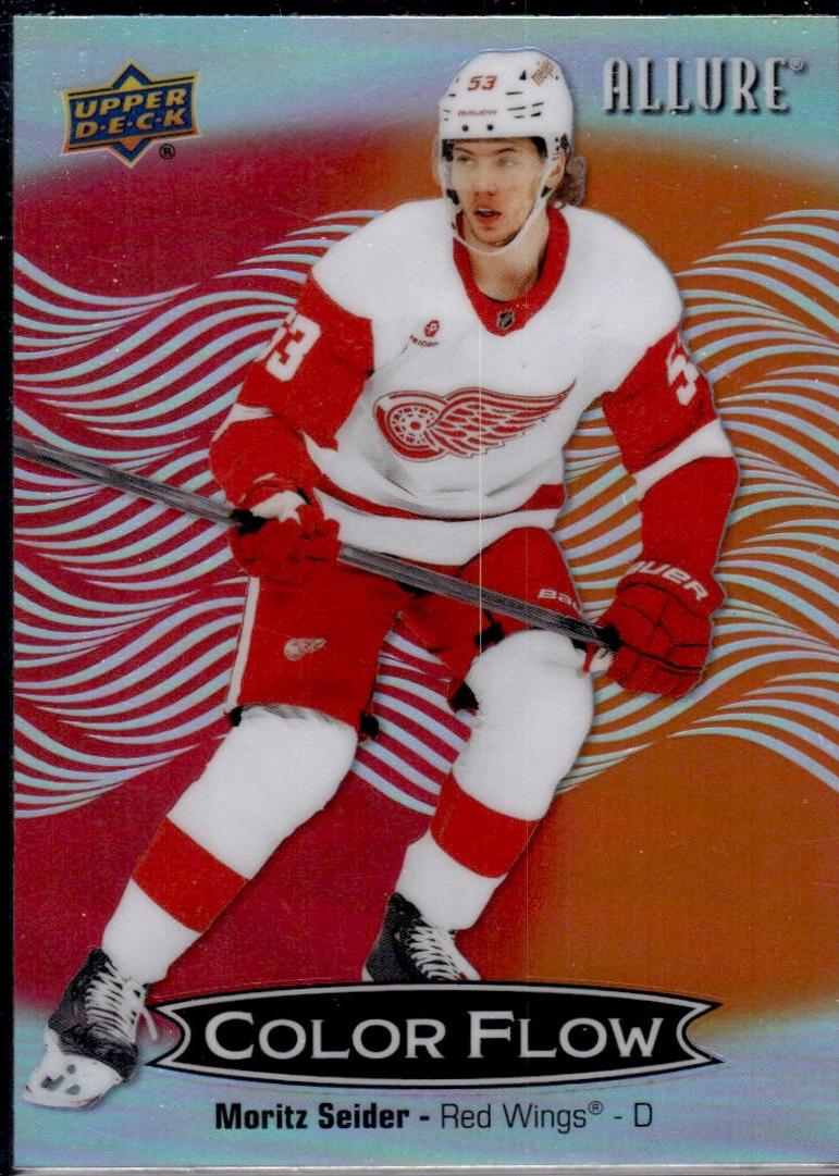 Moritz Seider #CFL-38 2024 Upper Deck Allure Color Flow Hockey