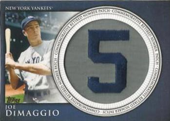 Joe DiMaggio #RN-JD Baseball Cards 2012 Topps Retired Number Patches