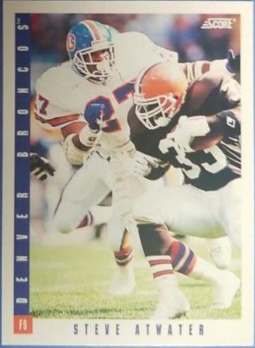 Steve Atwater #32 Football Cards 1993 Panini Score