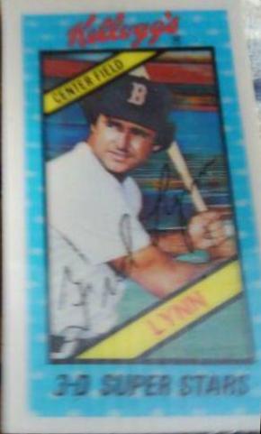 Fred Lynn #40 Baseball Cards 1980 Kellogg's