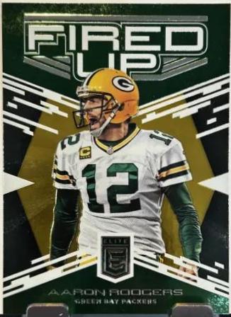 Aaron Rodgers #1 Football Cards 2017 Panini Donruss Elite Fired Up