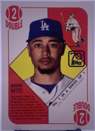 Mookie Betts #70YT-1 Baseball Cards 2021 Topps 70 Years of Baseball