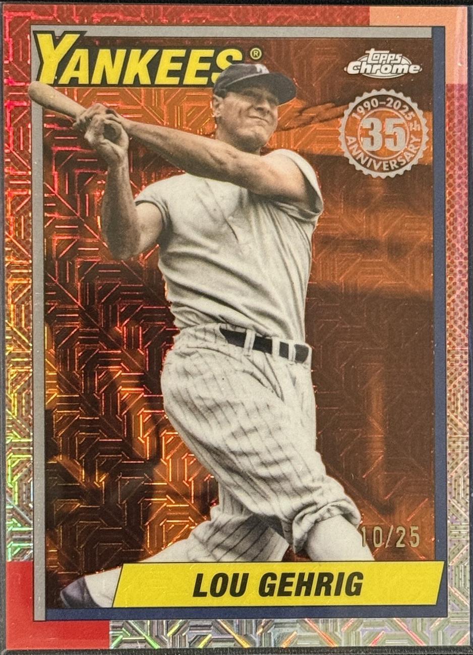 MLB Lou Gehrig  100枚限定 バットカード Amazon.com: 2023 Topps The MLB Living Set #600 Lou Gehrig New York