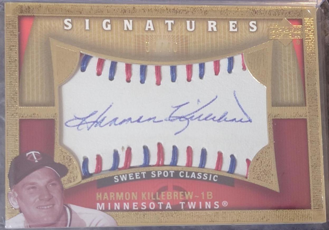 2005 Upper Deck Sweet Spot Classic Signatures Harmon Killebrew #HK 34/40 #HK Baseball Cards 2005 Upper Deck Sweet Spot Classic Signatures