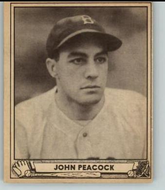 John Peacock #34 Baseball Cards 1940 Play Ball