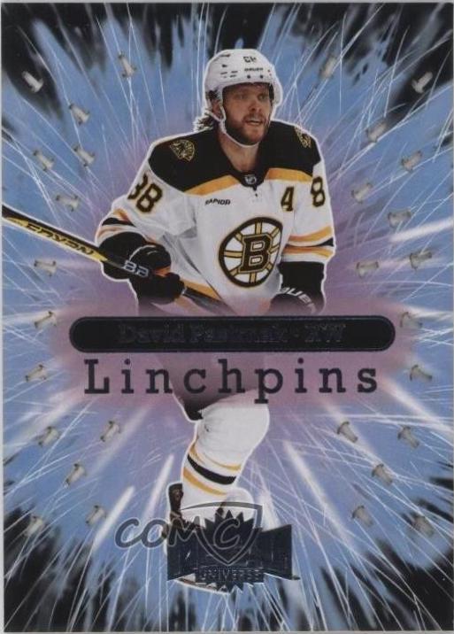 David Pastrnak #11LP 2022 Skybox Metal Universe Linchpins Hockey