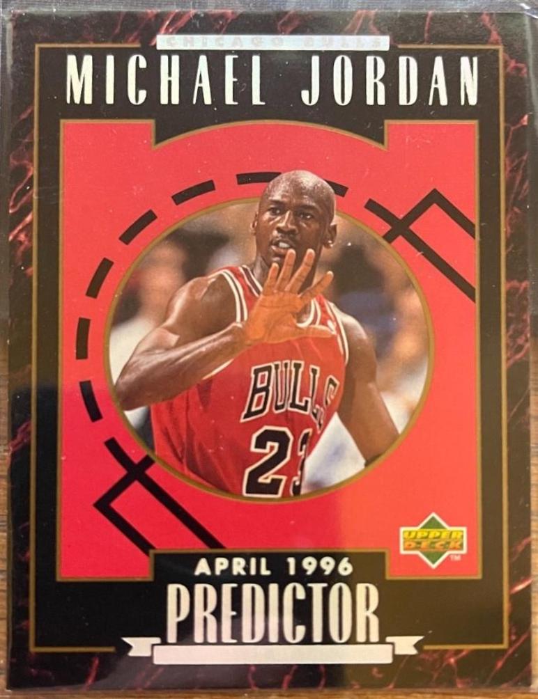 Michael Jordan #H5 1995 Upper Deck Predictors Exchange Player Of The Week Basketball