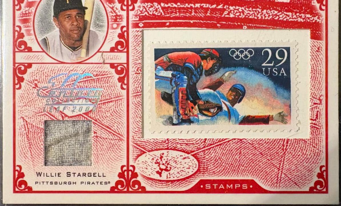 Willie Stargell #S-53 Baseball Cards 2005 Leaf Century Centennial Stamps Material