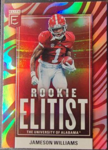 Jameson Williams #RE-13 Football Cards 2022 Panini Donruss Elite Rookie Elitist