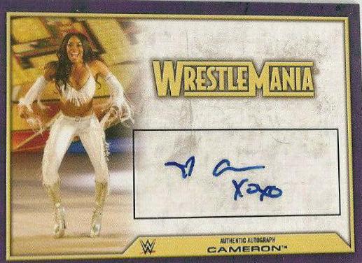 Cameron Wrestling Cards 2014 Topps WWE Road to Wrestlemania Autographs