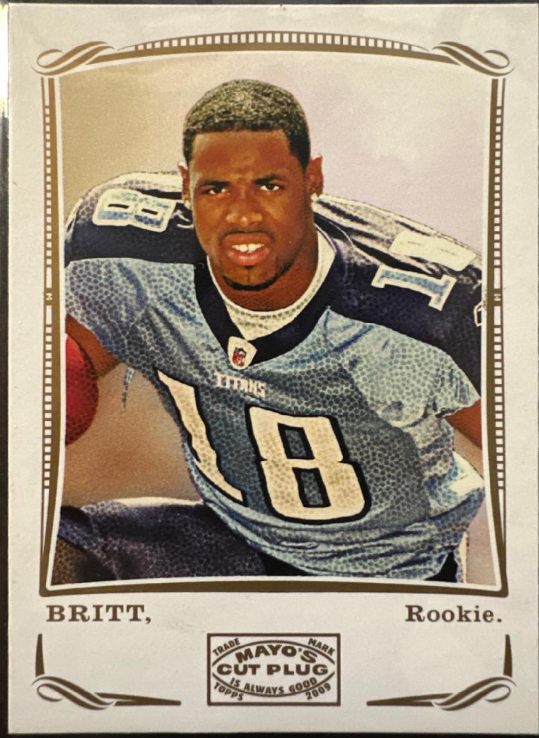 Kenny Britt #146 Football Cards 2009 Topps Mayo